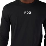 Men's Fox Racing long-sleeve prem tee, black FOX chest logo