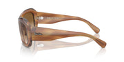 Ray-Ban Beate RB2212 Sunglasses - Striped Brown/Clear Gradient Brown / 56 mm - X0045V53C1 - Additional Image 2