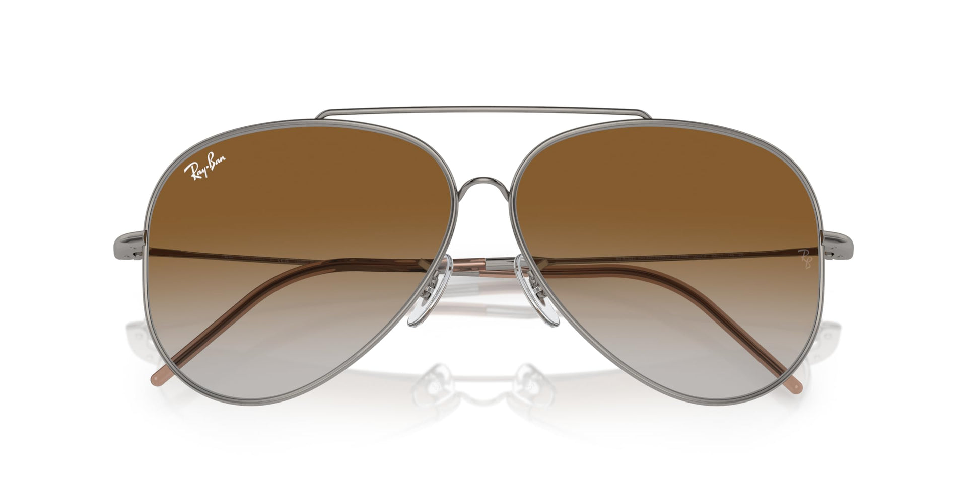Ray-Ban Aviator Reverse RBR0101S Sunglasses - Gunmetal/Clear Gradient Brown / 62 mm (X003UYIYYN) - X003UYIYYN - Additional Image 4