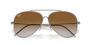 Ray-Ban Aviator Reverse RBR0101S Sunglasses - Gunmetal/Clear Gradient Brown / 59 mm (X003UYHCLT) - X003UYHCLT - Additional Image 4