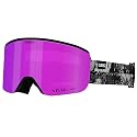Giro Ella snow goggles side view with purple mirrored lens and black patterned strap