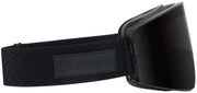 Black snow goggles with LUMA lens and textured strap, showing DRAGON emblem on the band.