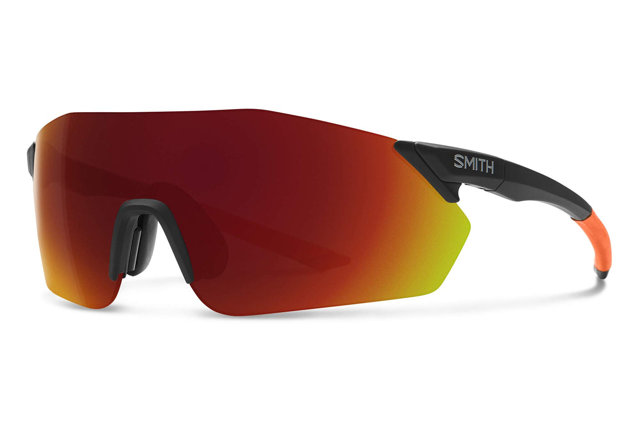 Smith Reverb Sunglasses - Matte Black Cinder / ChromaPop Red Mirror / One Size - 716736337678
