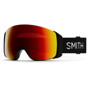 Smith Optics winter snow goggles, black frame with red mirrored lens