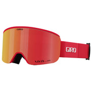 Giro Axis snow goggles with red lens and red strap with white GIRO logo