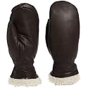 Hestra Women's Glove Sundborn Slim Fit Winter Leather Mitten With Fur