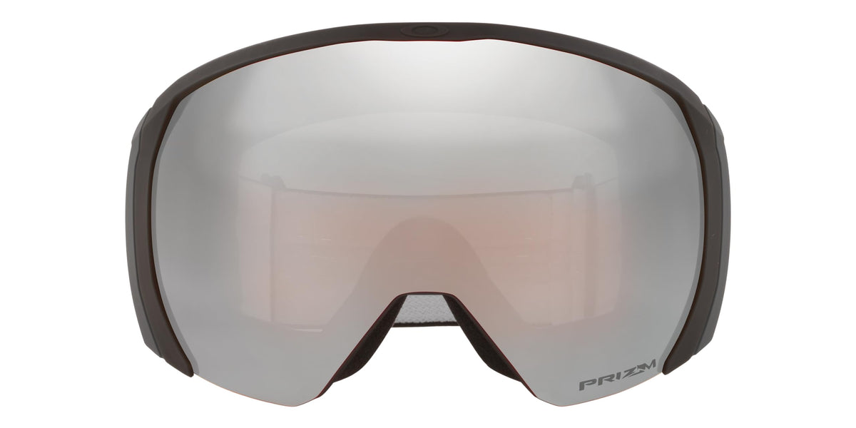 Large snow goggles with warm grey frame and grey mirrored lens