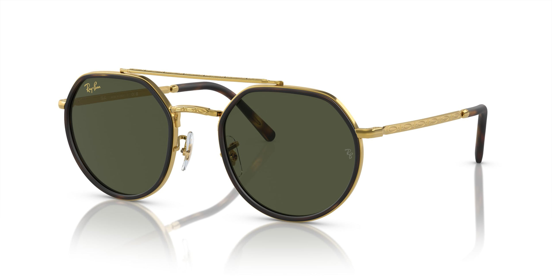 Ray-Ban RB3765 Sunglasses - Legend Gold/Green / 53 mm - 8056597936071