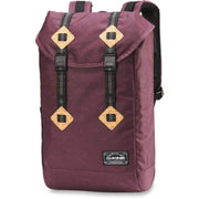 Dakine Trek II 26L backpack in plum, front flap and dual adjustable straps