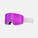 Giro Ella snow goggles with bright purple lens and gray patterned strap