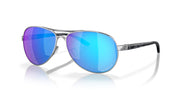 Oakley Feedback Sunglasses - Polished Chrome / Prizm Sapphire Polarized / 59 mm - 888392279743