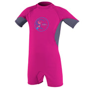 O'Neill Wetsuits Unisex Kid's Standard Toddler O'Zone Short Sleeve Spring Suit - Berry/Dusk/White / 2