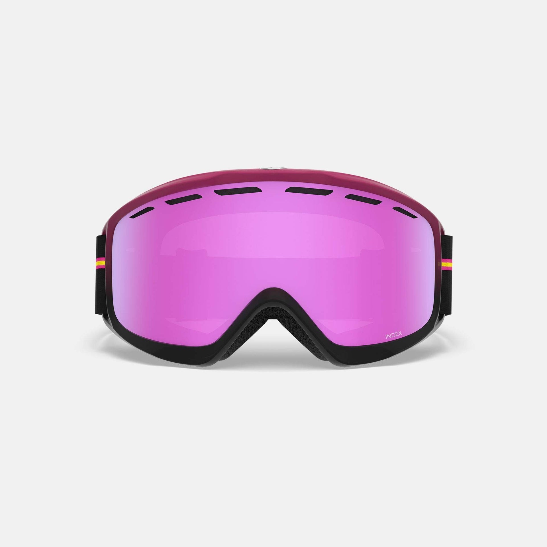Giro Index OTG Adult Snow Goggles - Pink Neon Lights Strap with VIVID Pink Lens (2021) — image 4