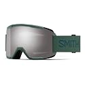 Smith Squad snow goggles, green frame with dark lens and Smith logo on side