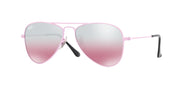 Ray-Ban Metal Aviator RJ9506S Sunglasses - Pink/Pink Mirror Silver Gradient / 52 mm - 8053672835137