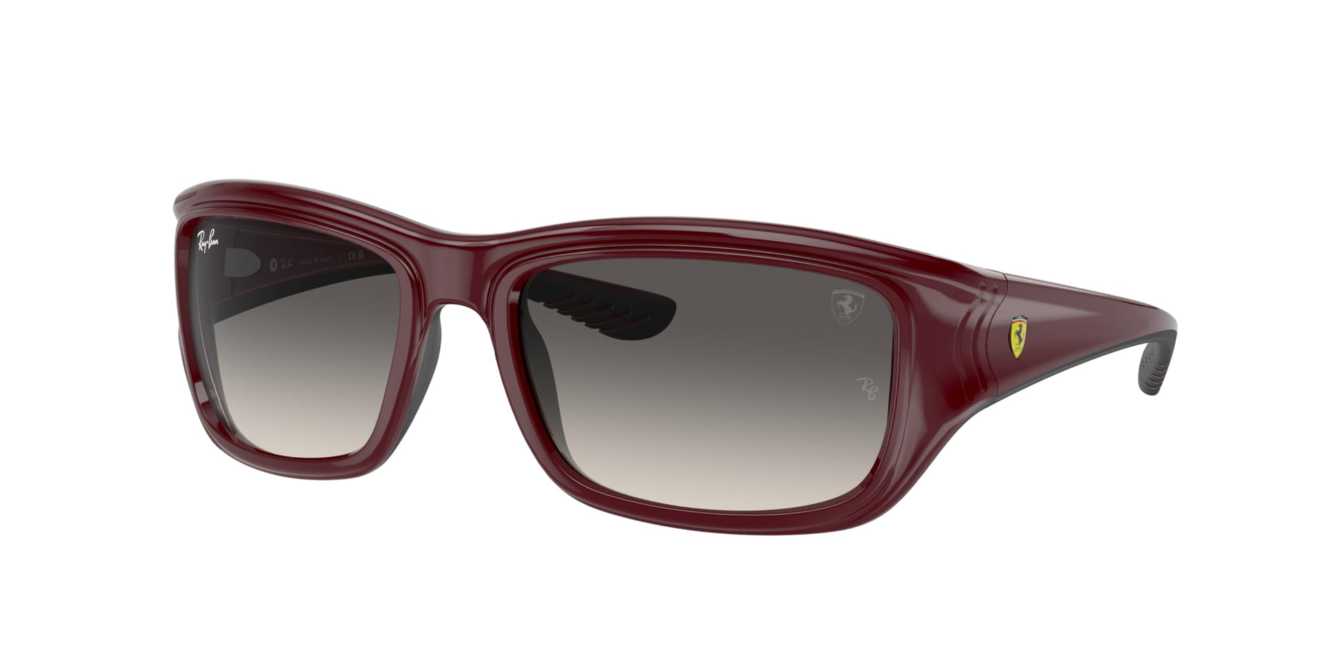 Ray-Ban RB4405M Sunglasses - Dark Red on Rubber Black/Grey Gradient / 59 mm - 8056597853736