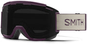 Smith Squad snow goggles with black frame and purple mirrored lens