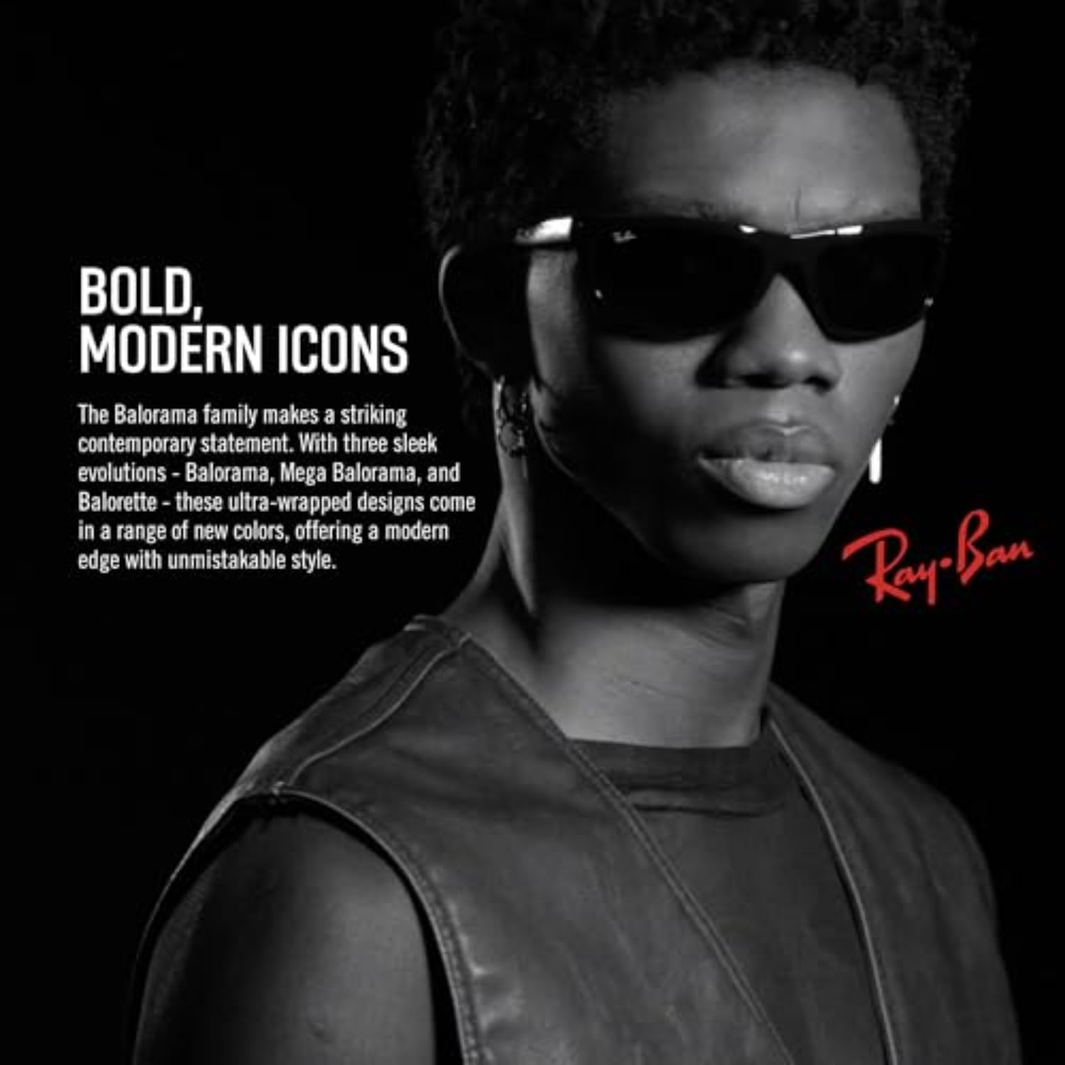 Ray-Ban Balorama RB4089 Sunglasses - Black/G-15 Green / 62 mm - 8056597139922 - Additional Image 4