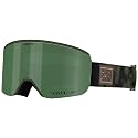 Giro Axis snow goggles side view with green lens and black strap