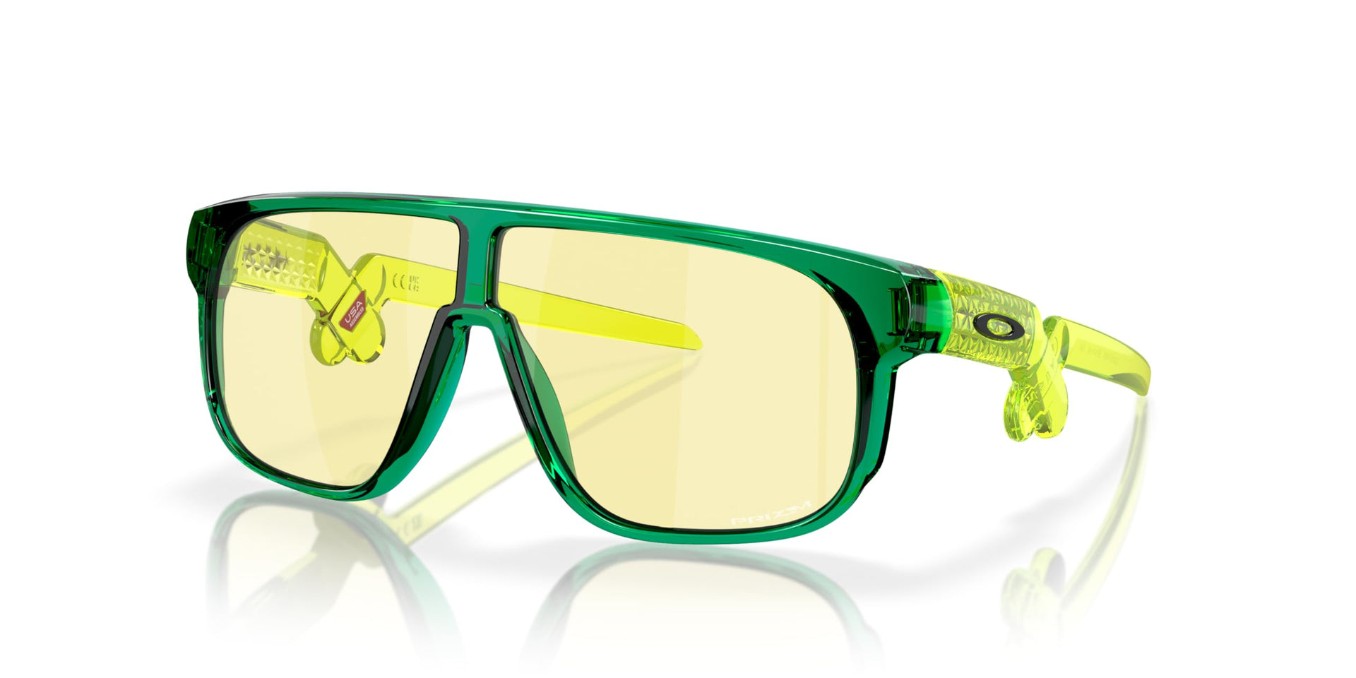 Oakley Inverter Sunglasses - Crystal Green/Uranium/Prizm Gaming / 58 mm - 888392610928