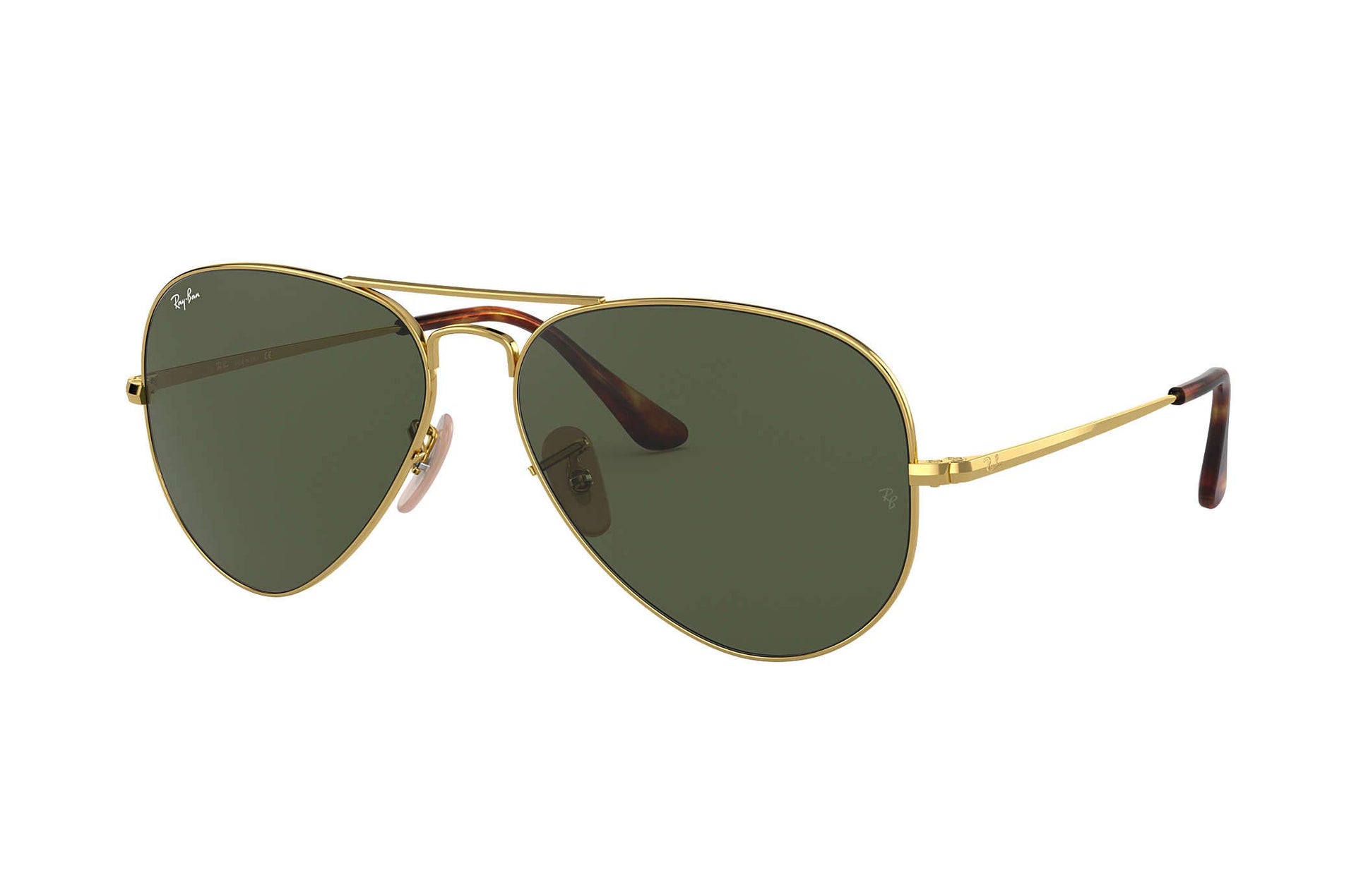 Ray-Ban RB3547 Sunglasses - Gold/G-15 Green / 54 mm - 8056597018340