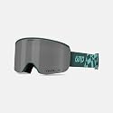Giro Ella snow goggles with gray lens and teal frame, shown with strap detail