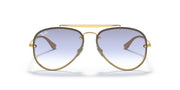 Ray-Ban Blaze Aviator RB3584N Sunglasses - Gold/Clear Gradient Light Blue / 58 mm - 8053672836981 - Additional Image 2