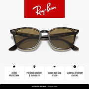 Ray-Ban RB4258F low-bridge fit sunglasses, tortoiseshell frames and brown UV400 lenses