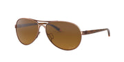 Oakley Feedback Sunglasses - Rose Gold / Brown Gradient Polarized / Medium - 888392090744