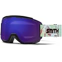 Smith Squad snow goggles, purple frame with dark mirrored lens