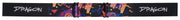 Black ski goggle strap band with Dragon logo and colorful geometric accents
