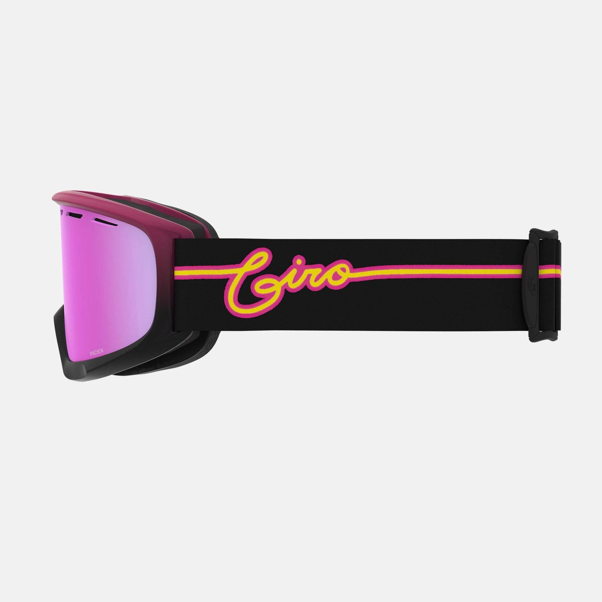 Giro Index OTG Adult Snow Goggles - Pink Neon Lights Strap with VIVID Pink Lens (2021) — image 2