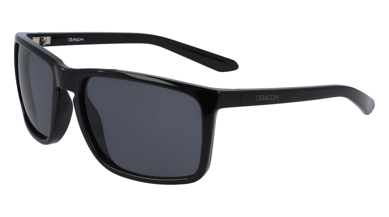 Dragon Alliance Melee XL Sunglasses - Shiny Black/Smoke / 61 mm - X002WGZ6UP