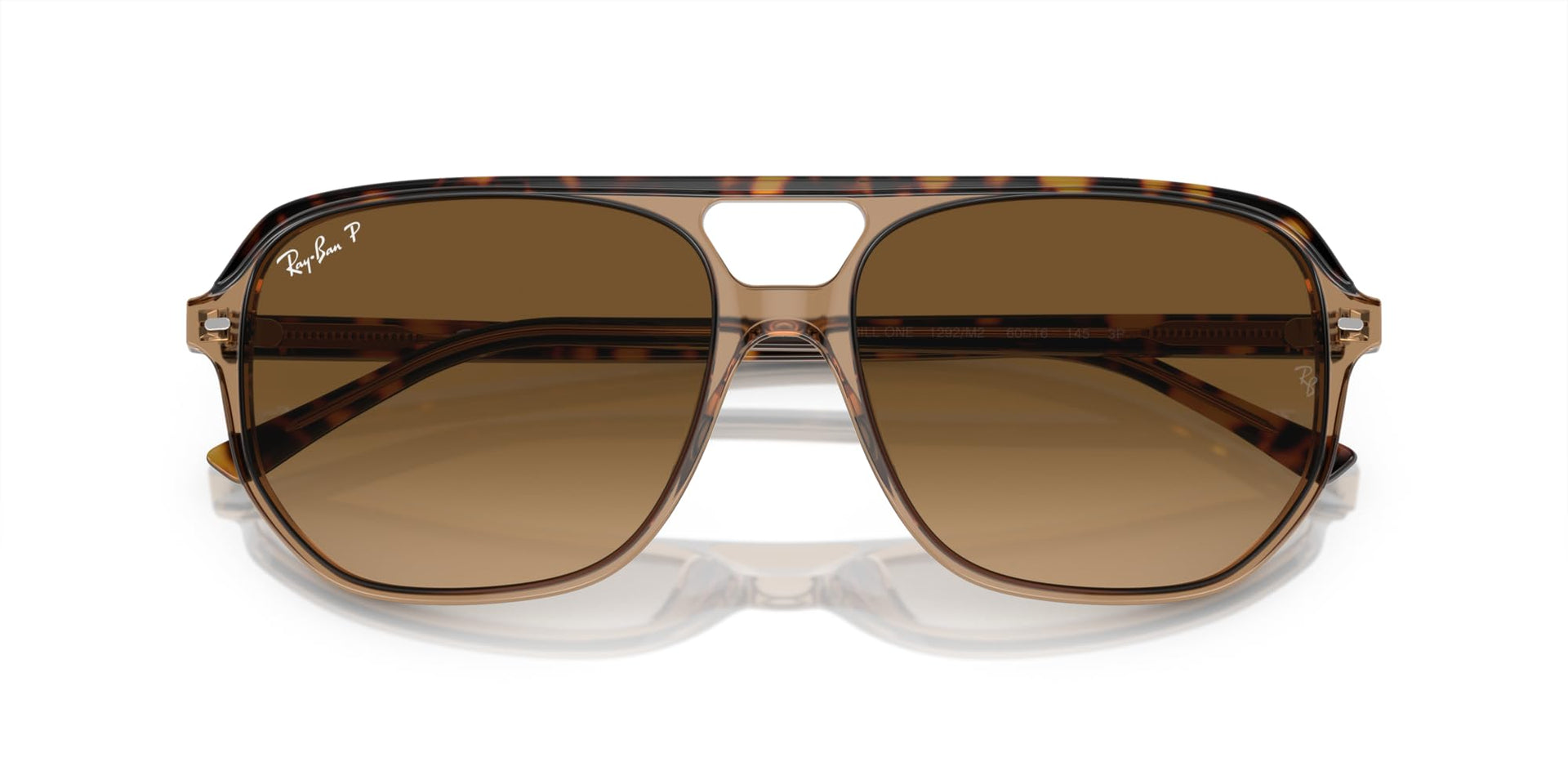 Ray-Ban Bill One RB2205 Sunglasses - Havana on Transparent Brown/Brown Gradient Polarized / 60 mm - 8056597936156 - Additional Image 4