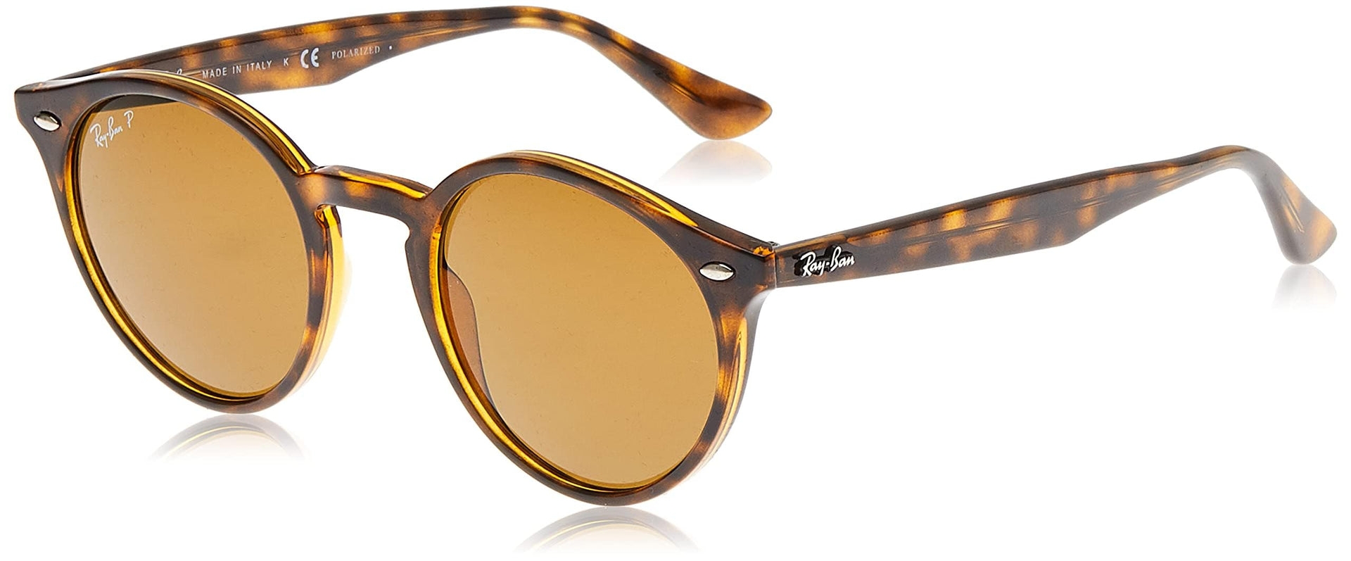 Ray-Ban Turtledove Dark RB2180 Sunglasses - Shiny Havana / B-15 Brown Polarized / Medium - 8053672416039