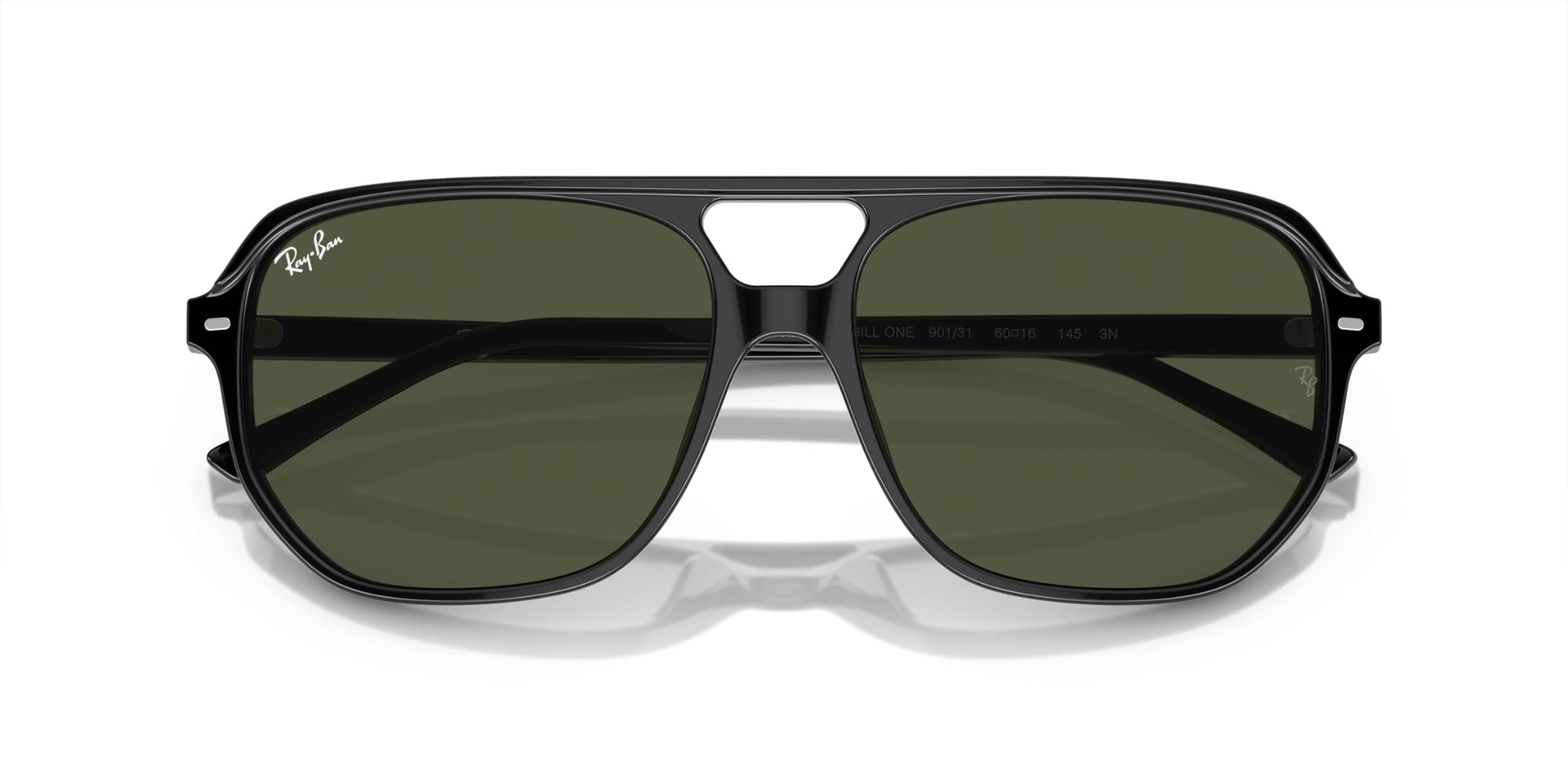 Ray-Ban Bill One RB2205 Sunglasses - Black/Green / 57 mm - 8056597936224 - Additional Image 4