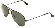 Ray-Ban Aviator RB3025 Sunglasses - Glossy Black/Grey Green / 58 mm - 805289628231
