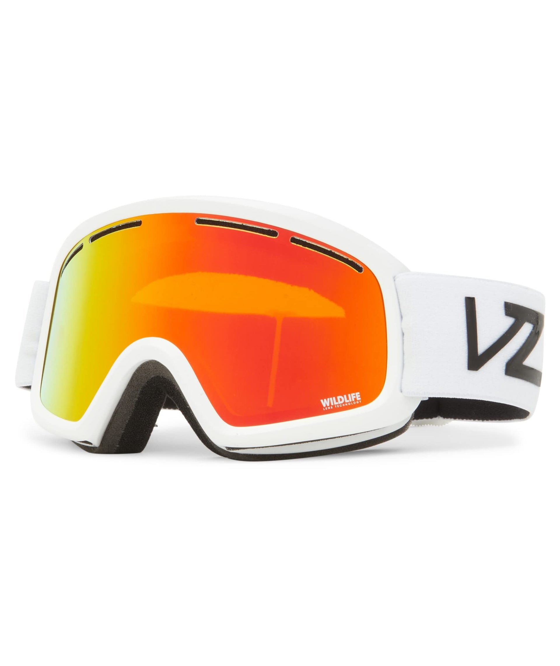 VonZipper Trike Chrome Lense Sunglasses - White Gloss / One Size - X003E89LGF