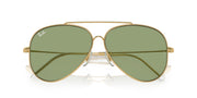 Ray-Ban Aviator Reverse RBR0101S Sunglasses - Gold/Green / 62 mm - 8056262096659 - Additional Image 4