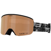 Giro Ella snow goggles with bronze mirrored lens and black patterned strap