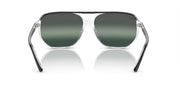 Ray-Ban Bill One RB2205 Sunglasses - Black on Transparent/Clear Gradient Dark Blue Polarized / 60 mm - 8056597965507 - Additional Image 4