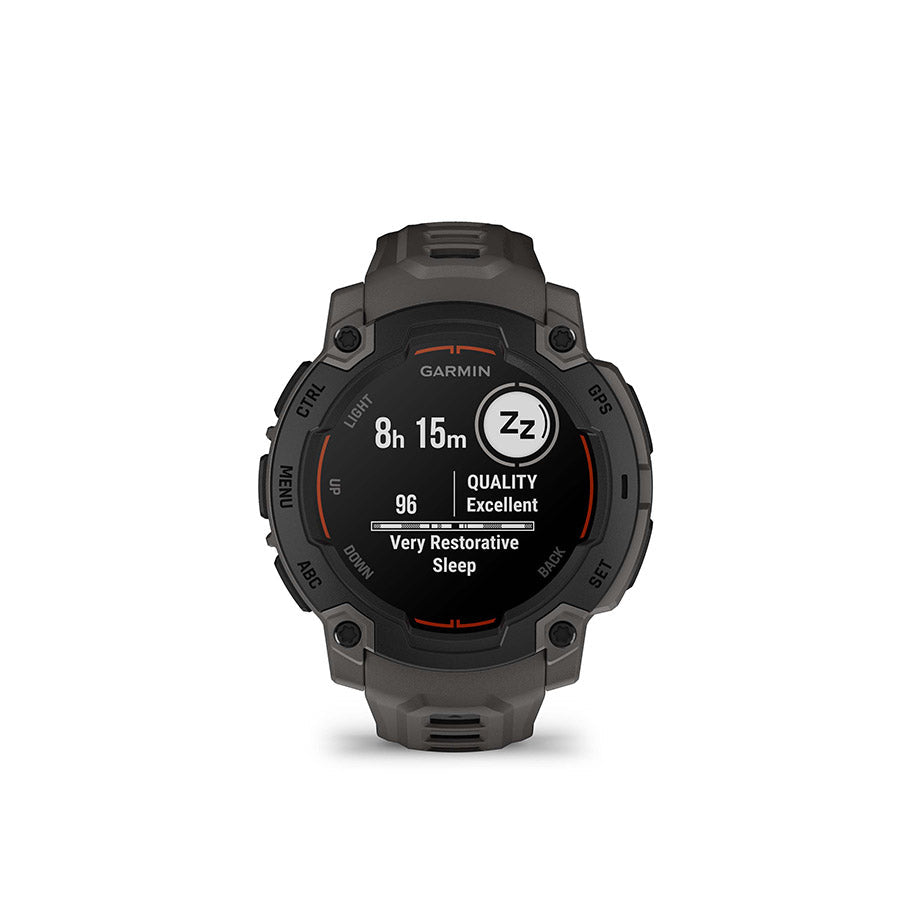 Garmin Instinct E GPS smartwatch, 45mm black/charcoal with rugged round display