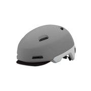 Matte grey vented bicycle helmet with rear adjuster