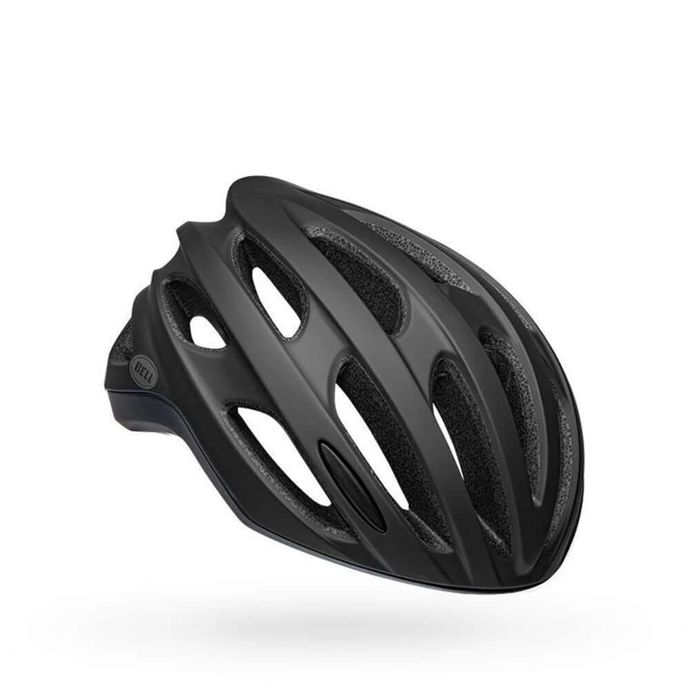 Bell matte black vented cycling helmet, rounded shape