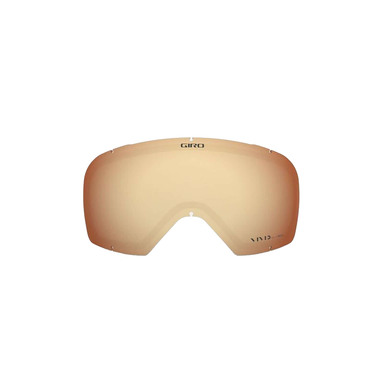 Replacement goggle lens, vivid copper mirrored-tint with curved goggle shape
