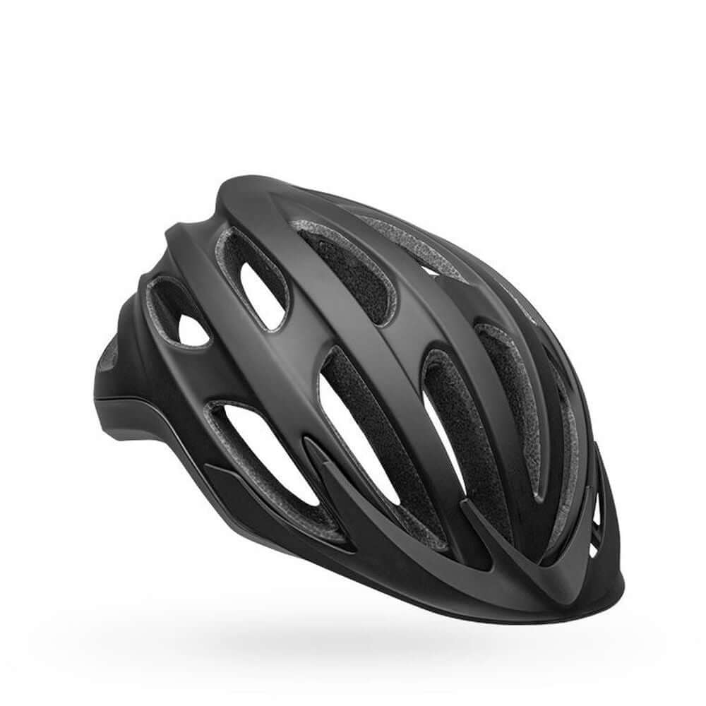 Bike MIPS helmet, matte black and dark gray shell with vented openings