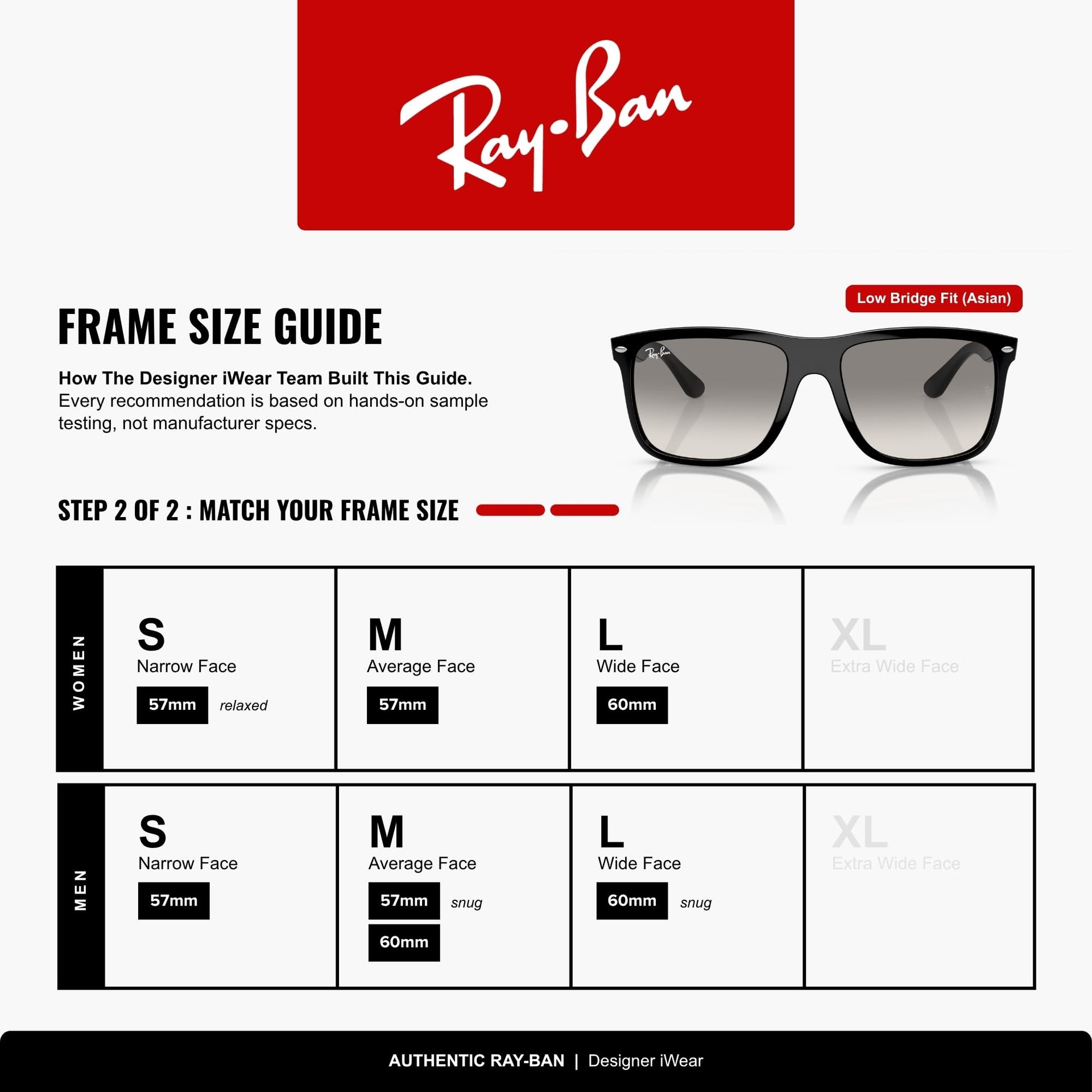 Ray-Ban Boyfriend Two RB4547F Sunglasses - Black / Large - 8056597957885 - Additional Image 4