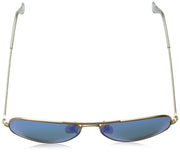 Ray-Ban Aviator RB3025 Sunglasses Batch 3 - Gold/Blue Flash / 58 mm - X001R88HMD - Additional Image 3