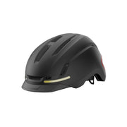 Giro Ethos cycling helmet, matte black with rear vents and chin strap openings