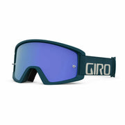Giro MTB goggles with teal frame and blue-tinted lens
